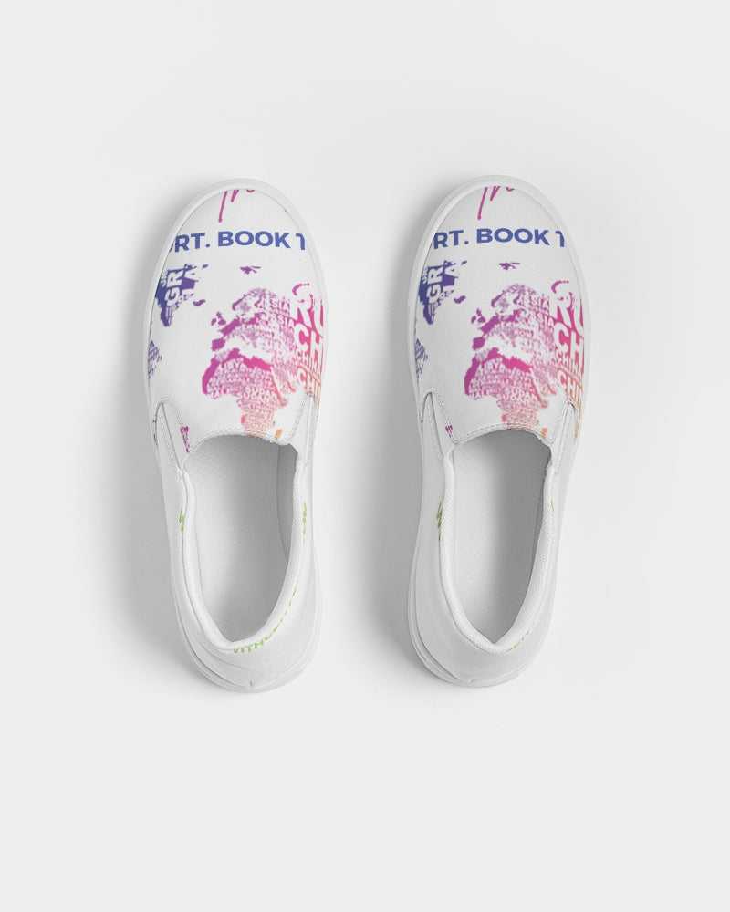 Travel with Centoria T-Shirt Women's Slip-On Canvas Shoe
