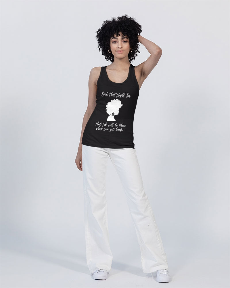 Book That Flight Sis. - Black 2 Unisex Jersey Tank | Bella + Canvas